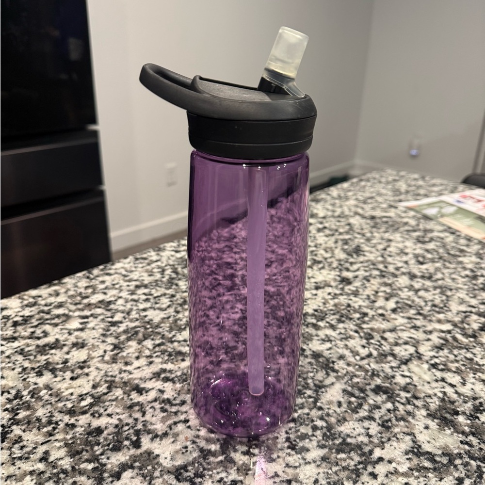 Camelbak Purple Water Bottle with Straw Lid